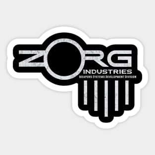 ZORG industries - vintage logo Sticker